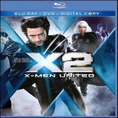 X2: X-Men United (엑스맨 2 ) (한글무자막)(Blu-ray/DVD Combo + Digital Copy) (2003)
