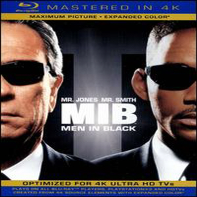 Men in Black (맨 인 블랙) (Mastered in 4K) (한글무자막)(Single-Disc Blu-ray + Ultra Violet Digital Copy) (1997)