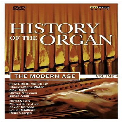 오르간의 역사 4권 - 근대 시대 (History of the Organ, Vol. 4: Modern Age) (DVD)(2008) - Marie-Claire Alain