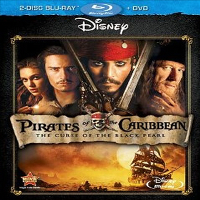 Pirates Of The Caribbean: The Curse Of The Black Pearl (캐리비안의 해적: 블랙 펄의 저주) (한글무자막)(Three-Disc Blu-ray/DVD Combo) (2003)