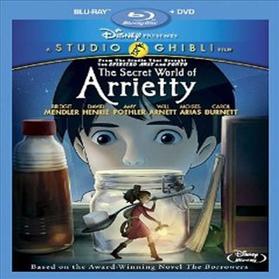 The Secret World of Arrietty (마루 밑 아리에티) (한글무자막)(Two-Disc Blu-ray/DVD Combo) (2012)