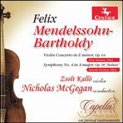 멘델스존: 바이올린 협주곡, 교향곡 4번 &#39;이탈리아&#39; (Mendelssohn: Violin Concerto, Symphony No.4 &#39;Italia&#39;) (CD) - Zsolt Kallo