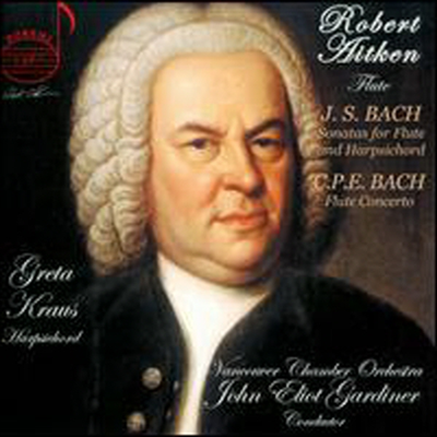 바흐: 플루트와 하프시코드를 위한 소나타, C.P.E. 바흐: 플루트 협주곡 (Bach: Sonatas For Flute & Harpsichord BWV1030-1032, C.P.E. Bach: Flute Concerto)(CD) - Robert Aitken