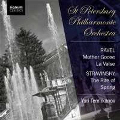 라벨: 어미 거위, 라 발스 & 스트라빈스키: 봄의 제전 (Ravel: Ma Mere L'Oye, La Valse & Stravinsky: The Rite Of Spring)(CD) - Yuri Temirkanov