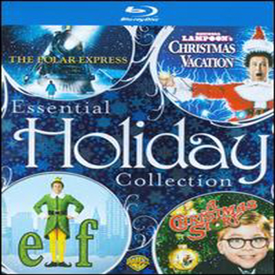 Essential Holiday Collection :The Polar Express / National Lampoon&#39;s Christmas Vacation / Elf / A Christmas Story (에센셜 홀리데이 콜렉션) (한글무자막)(Blu-ray)