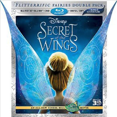 Secret of the Wings (팅커벨4 : 날개의 비밀) (한글무자막)(Blu-ray 3D + Blu-ray + DVD + Digital Copy) (2012)