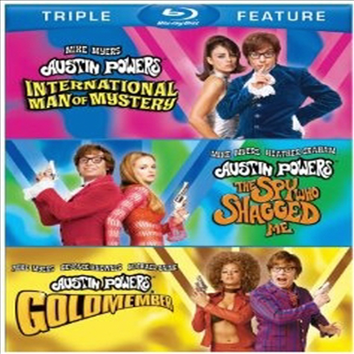 Austin Powers Triple Feature :International Man of Mystery / The Spy Who Shagged Me / Goldmember (오스틴 파워 트리플 피쳐) (한글무자막)(Blu-ray)