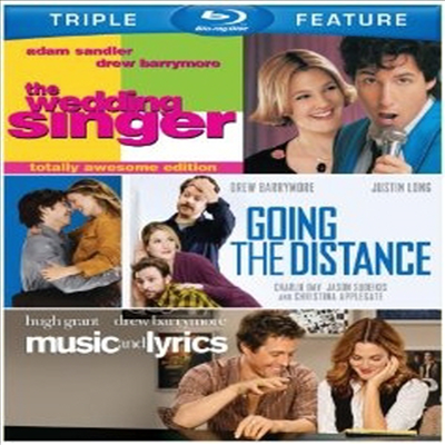 Drew Barrymore Triple Feature :The Wedding Singer / Music and Lyrics / Going the Distance (드류 베리모어 트리플 피쳐) (한글무자막)(Blu-ray)