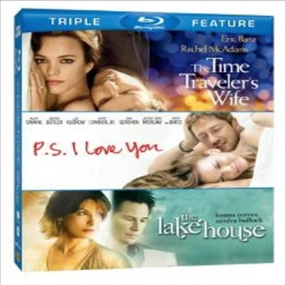 Time Traveler&#39;s Wife / P. S. I Love You / The Lake House (시간 여행자의 아내/ P.S 아이 러브 유/ 레이크 하우스) (한글무자막)(Blu-ray)