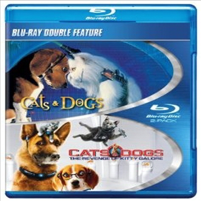 Cats & Dogs 1 & 2 (캣츠 앤 독스 1-2) (한글무자막)(Blu-ray)
