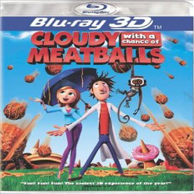 Cloudy with a Chance of Meatballs (하늘에서 음식이 내린다면) (한글무자막)(Blu-ray 3D) (2009)