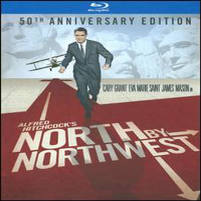 North by Northwest :50th Anniversary Edition in Blu-ray Book Packaging (북북서로 진로를 돌려라) (한글무자막)(Blu-ray) (1959)