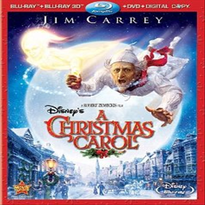Disney&#39;s A Christmas Carol (디즈니의 크리스마스 캐롤) (한글무자막)(Blu-ray 3D + Blu-ray + DVD + Digital Copy) (2010)