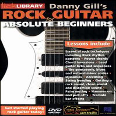 Danny Gill - Lick Library: Danny Gill&#39;s Rock Guitar for Absolute Beginners (지역코드1)(DVD)
