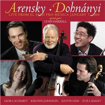 아렌스키 : 사중주 2번, 도흐나니 : 세레나테 (Arensky : Quartet No.2 Op.35, Dohnanyi : Serenade for String Op.10)(CD) - Zuill Bailey