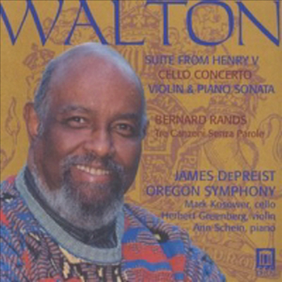 월리엄 월턴 : 헨리 5세 조곡, 첼로 협주곡, 바이올린 소나타 (Walton : Suite from Henry V, Cello Concerto, Sonata for Violin and Piano) (2CD) - James DePreist