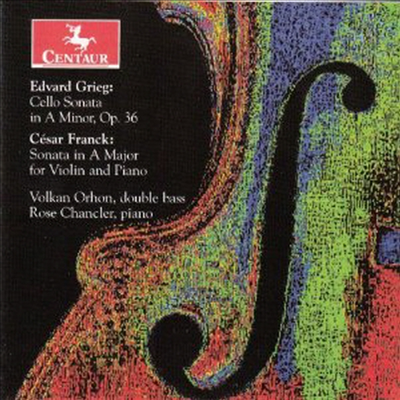 그리그: 첼로 소나타 & 프랑크: 바이올린 소나타 - 더블 베이스 연주반 (Grieg: Cello Sonata & Franck: Violin Sonata for Double Bass)(CD) - Volkan Orhon