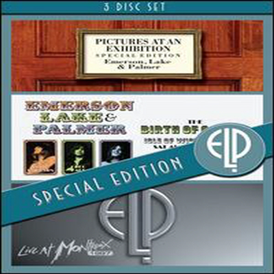 Emerson, Lake & Palmer (E.L.P) - Pictures At An Exhibition/Birth Of A Band/Live (Specila Edition)(지역코드1)(3DVD Boxset) (2013)