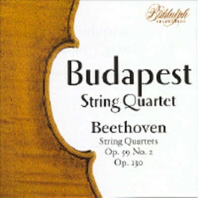 베토벤 : 현악 사중주 8, 13번 (Beethoven : String Quartets Nos.8, 13)(CD) - Budapest String Quartet