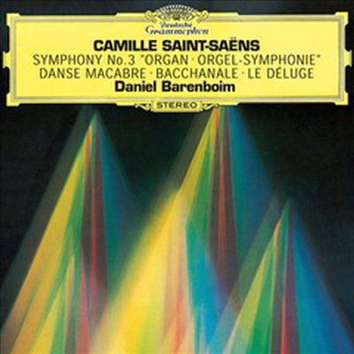 생상: 교향곡 3번 &#39;오르간&#39;, 죽음의 무도 (Saint-saens: Symphony No.3 &#39;organ&#39;, Dance Macabre) (SHM-CD)(일본반) - Daniel Barenboim