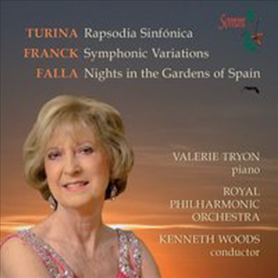 투리나: 랩소디아 신포니카, 프랑크: 교향적 변주곡, 파야: 스페인 정원의 밤 (Turina: Rapsodia Sinfonica; Franck: Symphonic Variations; Falla: Nights in the Gardens of Spain)(CD) - Valerie Tryon