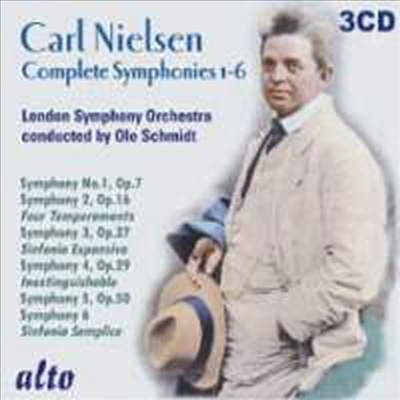 닐센: 교향곡 전곡 1 - 6번 (Nielsen: Symphonies Nos. 1 - 6 Complete) (3CD) - Ole Schmidt