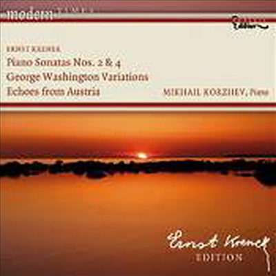 크레넥 : 피아노 소나타 2,4번, 조지 워싱턴 변주곡 (Krenek : Piano Sonatas, 5 Pieces Op.39)(CD) - Mikhail Korzhev