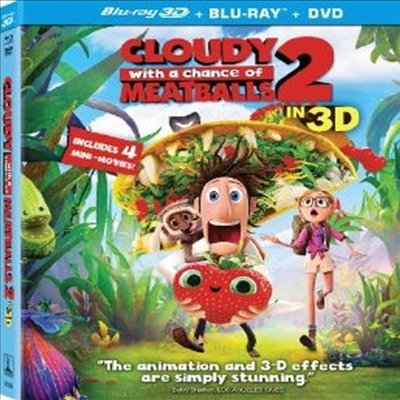 Cloudy with a Chance of Meatballs 2 (하늘에서 음식이 내린다면 2) (한글무자막)(Blu-ray 3D) (2013)
