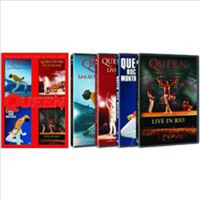 Queen - Live at Wembley Stadium 25th Anniversary Edition: Rock Montreal / Live In Rio /On Fire: Live at the Bowl (6DVD Boxset) (2013)(DVD)