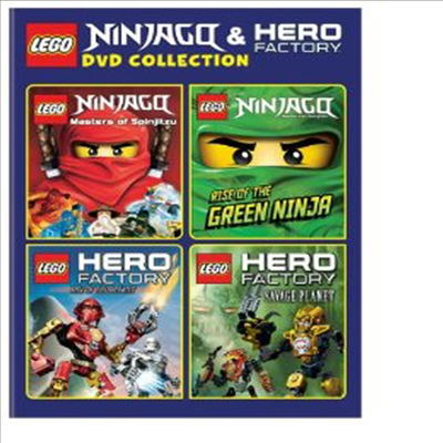 Lego: Ninjago & Hero Factory (레고 닌자고 와 레고 히어로팩토리) (지역코드1)(한글무자막)(4DVD Boxset) (2014)