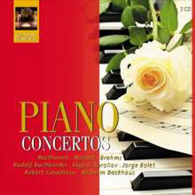 피아노 협주곡 - 베토벤, 브람스, 모차르트 & 차이코프스키 (Piano Concertos - Beethoven, Brahms, Mozrt & Tchaikovsky) (2CD)(CD) - 여러 아티스트