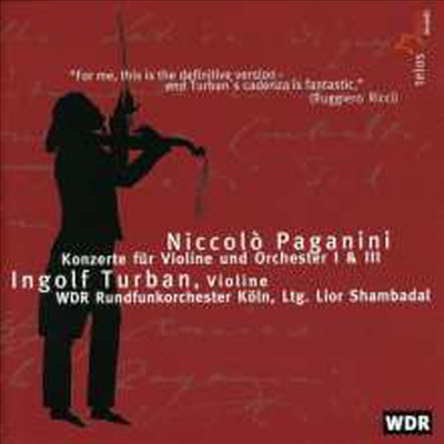 파가니니: 바이올린 협주곡 1번 &amp; 3번 (Paganini: Violin Concertos Nos.1 &amp; 3)(CD) - Ingolf Turban