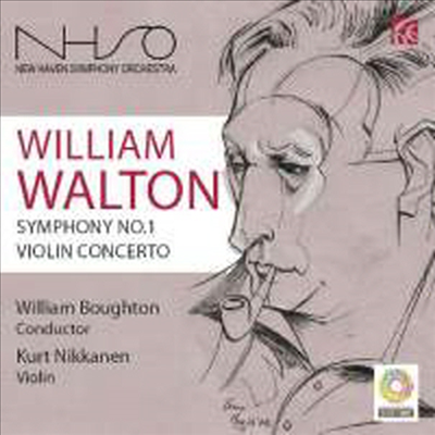 윌리엄 월튼 : 바이올린 협주곡, 교향곡 1번 (Walton : Violin Concerto & Symphony No. 1)(CD) - William Boughton