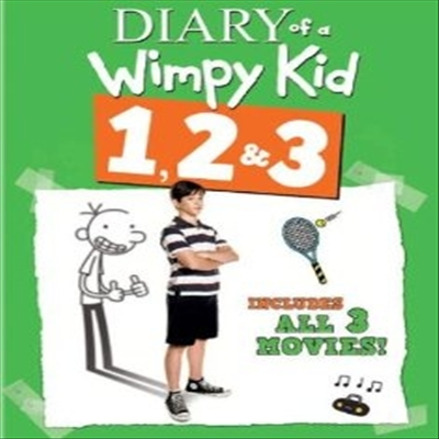 Diary of a Wimpy Kid 1, 2 &amp; 3 (다이어리 오브 어 윔피 키드 1.2.3) (한글무자막)(Blu-ray)