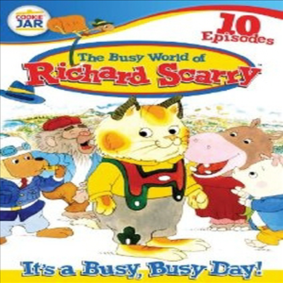 Busy World Of Richard Scarry: It&#39;s A Busy Busy Day (비지 월드 오브 리차드 스캐리: 잇츠 어 비지 비지 데이) (지역코드1)(한글무자막)(DVD)
