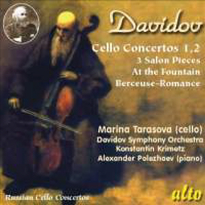 다비도프 : 첼로 협주곡 1, 2번 &amp; 첼로 소품집 (Davidov : Cello Concerto Nos.1 &amp; 2)(CD) - Marina Tarasova