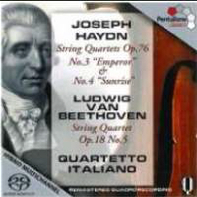 하이든 : 현악 사중주 Op.76-3 '황제', 4번 '일출' & 베토벤 : 현악 사중주 5번 Op.18-5 (SACD Hybrid) - Quartetto Italiano