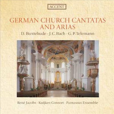 독일 교회 칸타타와 아리아 - 북스테후데, J.C.바흐, 텔레만 (German Church Cantatas)(CD) - Rene Jacobs
