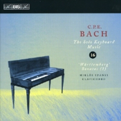 C.P.E 바흐 : 솔로 키보드 음악 16집 - 뷔르템베르그 소나타 1, 2, 3번 (C.P.E. Bach : Solo Keyboard Music, Vol. 16) (SACD Hybrid) - Miklos Spanyi