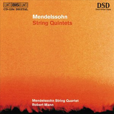멘델스존 : 현악 5중주 1-2번 (Mendelssohn : String Quintets Nos.1-2)(CD) - Robert Mann