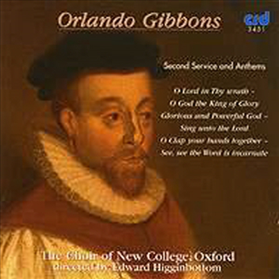 기번스 : 두 번째 서비스와 앤섬 (Gibbons : Second Service &amp; Anthems)(CD) - Edward Higginbottom