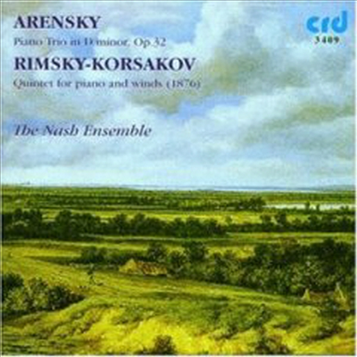 아렌스키 : 피아노 삼중주, 림스키-코르사코프 : 피아노와 목관을 위한 오중주 (Arensky : Piano Trio, Rimsky-Korsakov : Quintet)(CD) - Nash Ensemble