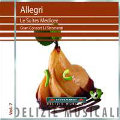 알레그리 : 메디치 모음곡 (Lorenzo Allegri : Le Suites Medicee)(CD) - Gian Luca Lastraioli