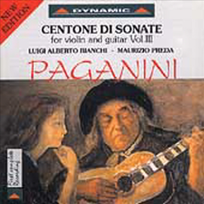 파가니니 : 바이올린과 기타를 위한 소나타 3집 - 센톤 소나타 (Paganini : Sonatas For Violin &amp; Guitar - Centone di Sonate, Vol. 3)(CD) - Luigi Alberto Bianchi