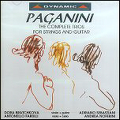 파가니니 : 현과 기타를 위한 삼중주 (Paganini : Complete Trios for Strings and Guitar)(CD) - Dora Bratchkova