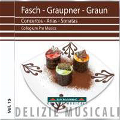 파쉬, 그라우프너 & 그라운 : 리코더 작품집 (Fasch, Graupner & Graun : Concertos, Arias & Sonatas)(CD) - Stefano Bagliano