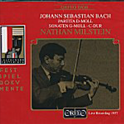 바흐 : 무반주 바이올린 소나타와 파르티타 (Bach : Sonata & Partita For Solo Violin BWV1001, 1002, 1004-1006)(CD) - Nathan Milstein