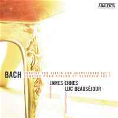 바흐 : 바이올린과 하프시코드를 위한 소나타 1집 (Bach : Sonatas for Violin & Harpsichord Volume 1)(CD) - James Ehnes