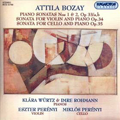 보차이 : 피아노 소나타 1, 2번, 바이올린 소나타, 첼로 소나타 (Bozay : Piano Sonatas No.1, 2, Violin Sonata Op.34, Cello Sonata Op.35)(CD) - Klara Wurtz