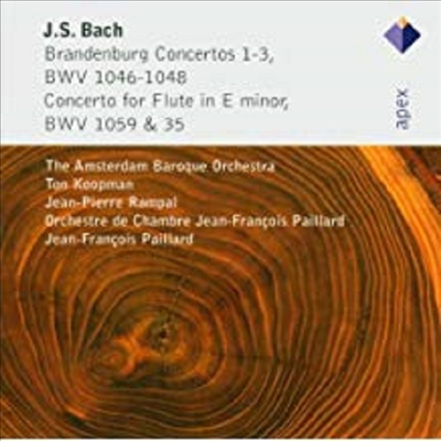 바흐 : 브란덴부르크 협주곡 1, 3번, 플루트 협주곡 (J.S. Bach : Brandenburg Concertos No.1 BWV1046, No.3 BWV1048, Flute Concerto BWV1059)(CD) - Ton Koopman